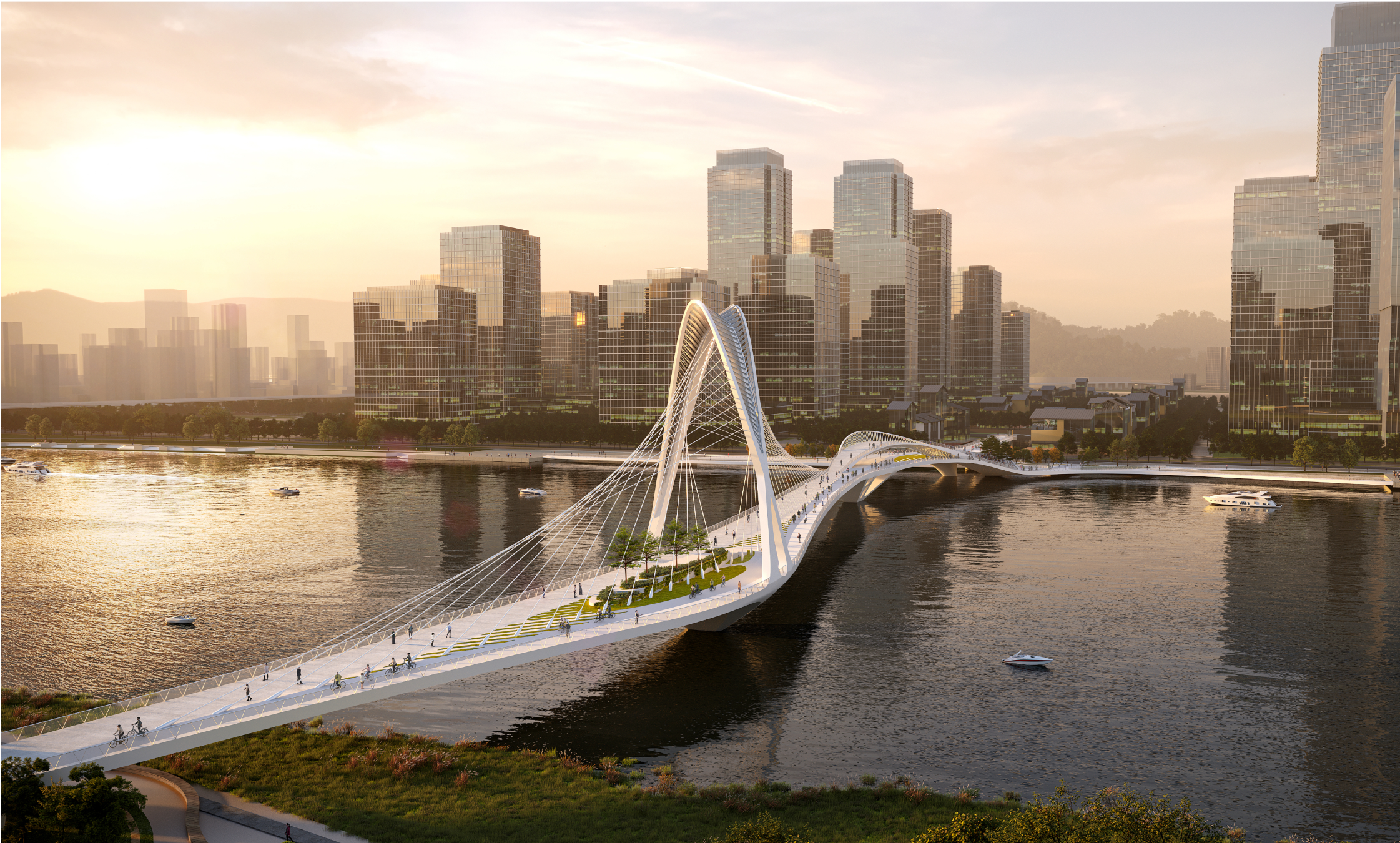 Pedestrian Bridge, Nansha
