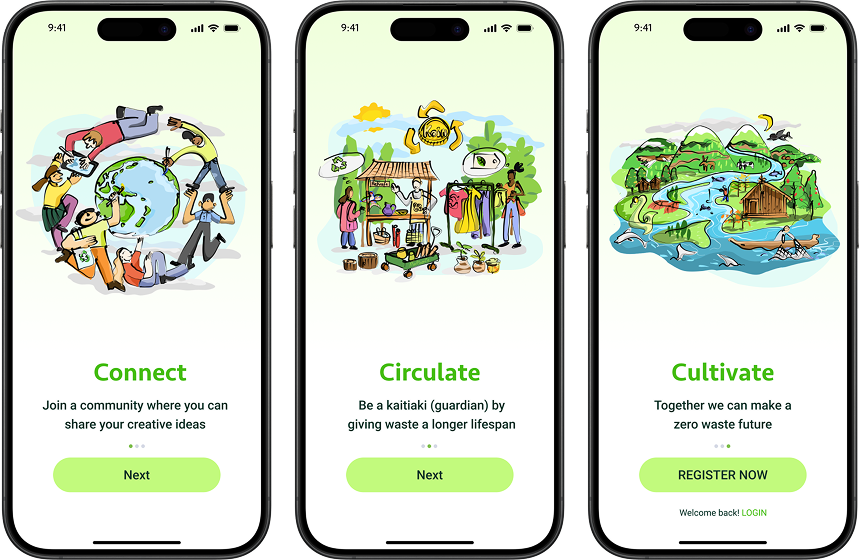 ReKraft onboarding flow final screens.