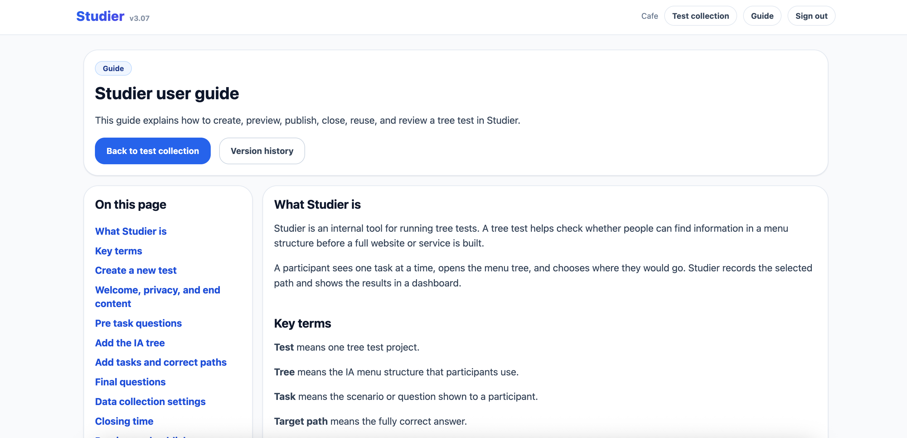 Studier guide page.