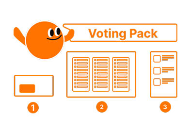 Illustration style for other Voting Starter Kit materials.
