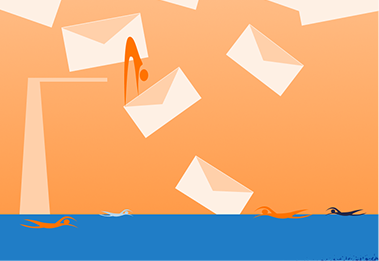 Illustration style for social media cards.