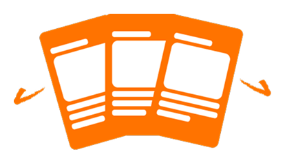 Social media swipe card concept for the Voting Starter Kit.