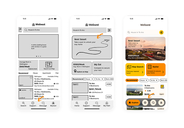 Usability test finding on navigation feedback.