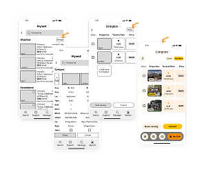 Usability test finding on the comparison feature.